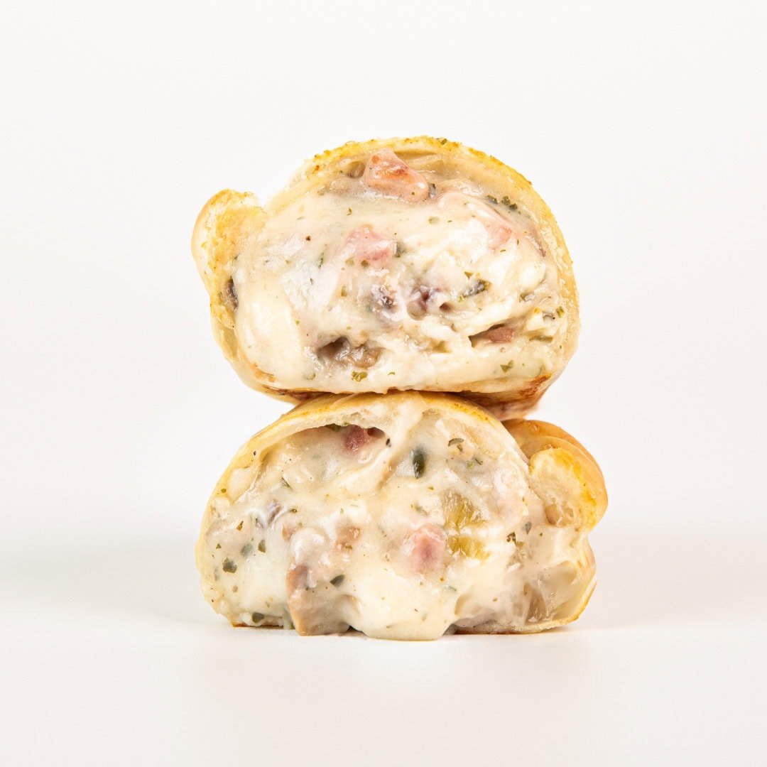 Mushroom, Bacon and Cheese empanada