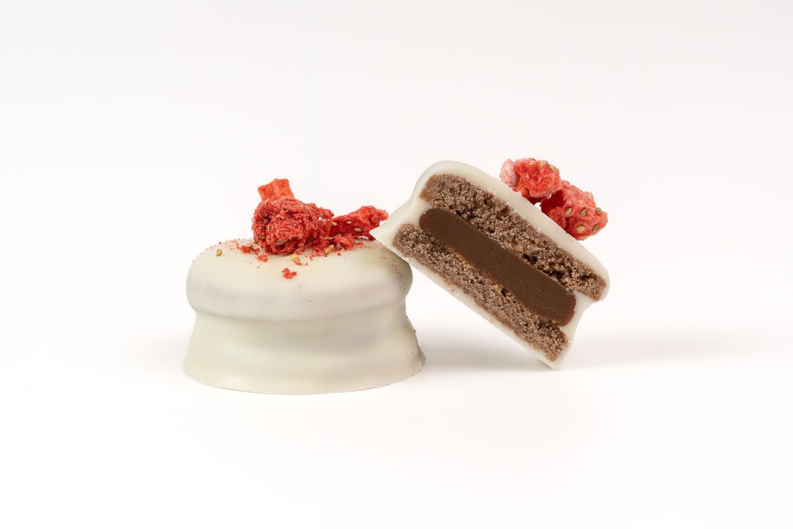 Raspberry mini alfajor